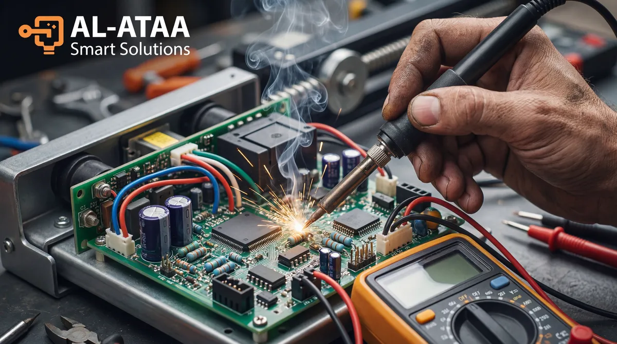 Sliding Gate Motor Repair - تصليح دينامو باب سحاب